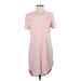 Splendid Casual Dress - Shift: Pink Solid Dresses - Women's Size Small