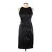 Eliza J Cocktail Dress - Party Crew Neck Sleeveless: Black Solid Dresses - New - Women's Size 2