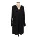 CAbi Casual Dress - Shift V-Neck Long sleeves: Black Dresses - Women's Size Medium