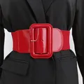 Cummerbunds de créateur pour femmes ceinture corset large grande robe ceinture rouge blanc