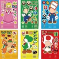 Autocollant de puzzle Super Mario Bros pour enfants jeux amusants autocollant de puzzle à