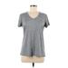 Under Armour Active T-Shirt: Gray Tweed Activewear - Women's Size Medium