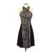 Vince Camuto Casual Dress - A-Line High Neck Sleeveless: Black Dresses - Women's Size 4