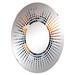 Design Art Ang Spiritual Stones Healing Energy - Starburst Decorative Mirror|Oval, Crystal | 29.5 H x 19.6 W x 0.24 D in | Wayfair MIR120385-O20-30