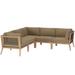 Modway 87 Wide Wood in Brown | Outdoor Furniture | Wayfair 665924533975
