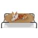 Tucker Murphy Pet™ Portable Elevated Pet Bed Dog Cot Bed Polyester in Brown | 8 H x 42 W x 26 D in | Wayfair 65E8D65B9E76442985513609108AF891