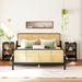 Bay Isle Home™ Delshire Platform Bed Wood in Brown | 33.5 H x 54.3 W x 79 D in | Wayfair 7D7E7967E8394C5C8B40DDA99DBA44D3