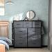 Rebrilliant Kirbyville 10 - Drawer Dresser Metal in Gray | 39.4 H x 38.9 W x 11.8 D in | Wayfair 114390B753254BA8A584B97CA99727DE