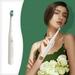 Pretxorve Electric Toothbrush Smart SonicS Soft Bristles IPX7 5 Modes 30 Seconds Reminder To Change Zones Memory Smart 2-minute Timer Fully Automatic Electric Toothb White