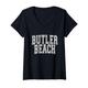 Damen Butler Beach Florida - Butler Beach FL Varsity T-Shirt mit V-Ausschnitt