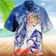 Homme Chemise Chemise hawaïenne Cheval Imprimés Photos Course de chevaux Collier cubain Rouge Bleu Violet Vert Extérieur Casual Manche Courte Imprimer Vêtement Tenue Sportif Mode Vêtement de rue