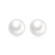 Femme Blanc Perle d'eau douce Boucles d'oreille Clou Bijoux Fins Classique Précieux à la mode simple S925 argent sterling Des boucles d'oreilles Bijoux Blanche Pour Mariage Fiançailles 1 paire