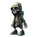 1pc acrylique halloween squelette poupéemodèle peut être collectédrôle vacances décoration cadeauxgnome statue zombie gnome statue ornements fantastiques crâne pour la maison bureau chambre décor