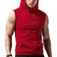 Homme Sweat à capuche sans manches Sweat à capuche d'entraînement Débardeur Sweat à capuche de sport Capuche Sport Loisir du quotidien Vacances Plein Noir Rouge Bleu Tenues de Sport Vêtement de rue