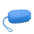 Brosse de bain moussante en silicone créative massage double face du cuir chevelu brosse de massage de bain brosse de douche propre pour la peau