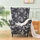 stretch wingback chair cover wing chair slipcovers with seat cushion cover spandex velvet wingback chair cover for ikea strandmon chair