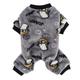 XS chien pyjamas vêtements pour animaux de compagnie pour petits chiens fille garçon super doux petit chien combinaisons pyjama hiver chien pull onesie peluche chiot pyjamas 4 pattes vêtements tenues