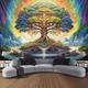 arbre de vie 3d tenture tapisserie hippie mur art grande tapisserie murale décor photographie toile de fond couverture rideau maison chambre salon décoration