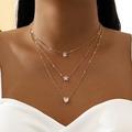 collier femme coeur étoile coupe zircone alliage collier classique six broches petit zircon collier pendentif collier délicat pour femmes filles/cadeau de mariage, cadeau d'anniversaire