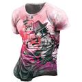 One Piece Portgas·D· As Manches Ajustées Anime Dessin Animé Animé 3D Classique Style de rue Pour Couple Homme Femme Adulte Impression 3D