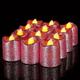 12 pièces bougies sans flamme scintillantes lumière brillante paillettes bougies votives led bougies chauffe-plat décoration pour noël vacances mariage table en plein air fête festival