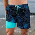 Homme Surf Boardshort Short de bain Sortie Fin de semaine Respirable Séchage rapide Cordon Taille elastique Avec poches Bloc de couleur Court Justaucorps gymnastiques Décontractées Tenues de Sport