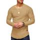 Homme T shirt Tee Chemise à manches longues Graphic Plein Mince Plissé Col Rond Grande Taille Normal Sortie manche longue Manche plissée Vêtement Tenue Muscle Essentiel