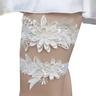 Satin A Fleurs Jarretière de mariage Avec Appliques Jarretières Mariage