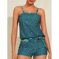 maillot de bain tankini blouson bohème cachemire à pois