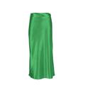 Femme Jupe Jupe longue Midi Taille haute Jupes Ruché Couleur Pleine Plein Air du quotidien Printemps été Polyester Elégant Mode Décontractées Noir Rose Vert Rose rouge