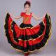 Fille Senorita Flamenca Danse Costume de Danse Tango à la mode Polyester Rouge Jupe / Enfant