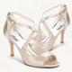 Femme Chaussures de mariage Chaussures de mariée Perle Talon haut Bout ouvert Elégant Satin Lanière en T Argent Blanche Rose clair