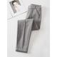 Sarouel femme pantalon à chevrons pantalon flanelle polaire pleine longueur mode streetwear quotidien gris 4xl automne hiver