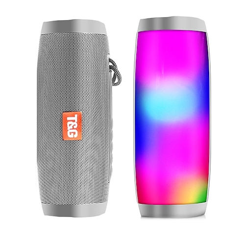Enceinte sans fil enceinte compatible Bluetooth Microlab enceinte portable puissante haute basses extérieures radio FM avec lumière LED cadeau de la Saint-Valentin