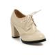 Femme Chaussures à Talons Escarpins Oxfords Chaussures Bullock Chaussures Vintage Soirée Extérieur du quotidien Bloc de couleur Eté Talon Bottier Bout rond Elégant Vacances Le style mignon Cuir Lacet