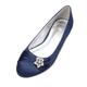 Femme Chaussures de mariage Paillettes de cristal scintillantes ornées de bijoux Chaussures de mariée Strass Fleur de satin Ruban Talon Plat Bout rond Ballerine Satin Noir Blanche Ivoire