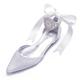 Femme Chaussures de mariage Chaussures habillées Grandes Tailles Chaussures blanches Mariage Soirée Couleur Pleine Appartements de mariage Chaussures de mariée Chaussures de demoiselle d'honneur Eté