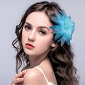 Tissu Fleurs / Coiffure / Pince à cheveux avec Fleur 1 pc Mariage / Occasion spéciale Casque