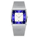 Nibosi bleu carré hommes montres top marque de luxe montre à quartz hommes mince étanche mâle montre-bracelet hommes relogio masculino 2376