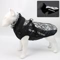 Manteau pour chien vêtements pour animaux de compagnie réfléchissant chaud chien manteau rembourré en coton col de fourrure chien hardshell manteau gros chien vêtements vêtements pour animaux de