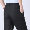 Homme pantalon de costume Pantalon Chino Taille elastique Plein Confort Respirable Mariage Entreprise Casual Mode Classique Noir Bleu Poudré Taille haute Elastique