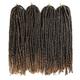 Fausses Locs Dreadlocks Nu Locs Tresses de boîte Cheveux Synthétiques Rajouts de Tresses 24 racines / paquet / Soirée de Fiançailles / Enterrement de Vie de Jeune Fille / Lune de Miel / Fête scolaire