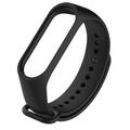 Bracelet de montre connectée pour Xiaomi Mi Band 3 Xiaomi Mi Band 4 Silicone Montre intelligente Sangle Doux Respirable Bracelet en Cuir Remplacement Bracelet