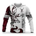 Homme Sweat à capuche Rouge vin Rose Claire Vin Rouge Capuche Graphic Animal Dragon Imprimer Sport Loisir du quotidien 3D effet Vêtement de rue Design Décontractées Printemps Automne Vêtement