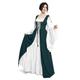 Rétro Vintage Epoque Médiévale Renaissance Robe Nuisette Survêtement la demoiselle Viking Elfe Femme Casual Quotidien Robe