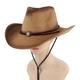 chapeau de cowboy en paille tissée avec bande de chapeau large bord cowboy ouest chapeau de cow-girl hommes femmes costume vintage cosplay vacances chapeau de vacances