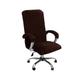 Housse de chaise de bureau d'ordinateur en velours chaise de jeu housse de chaise extensible uni couleur unie protecteur de meubles lavable durable