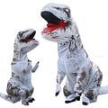 Dinosaure Costume de Cosplay Déguisements drôles Déguisements gonflables Tous Cosplay de Film Déguisement drôle Blanche Jaune Rouge Collant / Combinaison Halloween Carnaval Mascarade Tissu