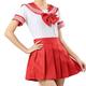 Femme Fille Etudiant / Uniforme d'écolier Écolières Etudiant Costume de Cosplay Pour Halloween La Saint Valentin Mascarade Adolescent Adulte Haut Jupe Costume