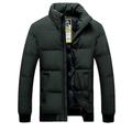 Homme Manteau d'hiver Veste d'Hiver Doudoune Veste matelassée Poche Poche zippée Sortie Casual Quotidien Randonnée Coupe Vent Chaud Hiver Couleur monochrome Noir Rouge Vert Gris Doudoune